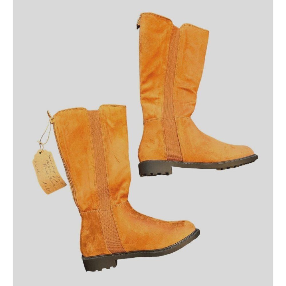 Chelsea Brown High Boots Child Size 13